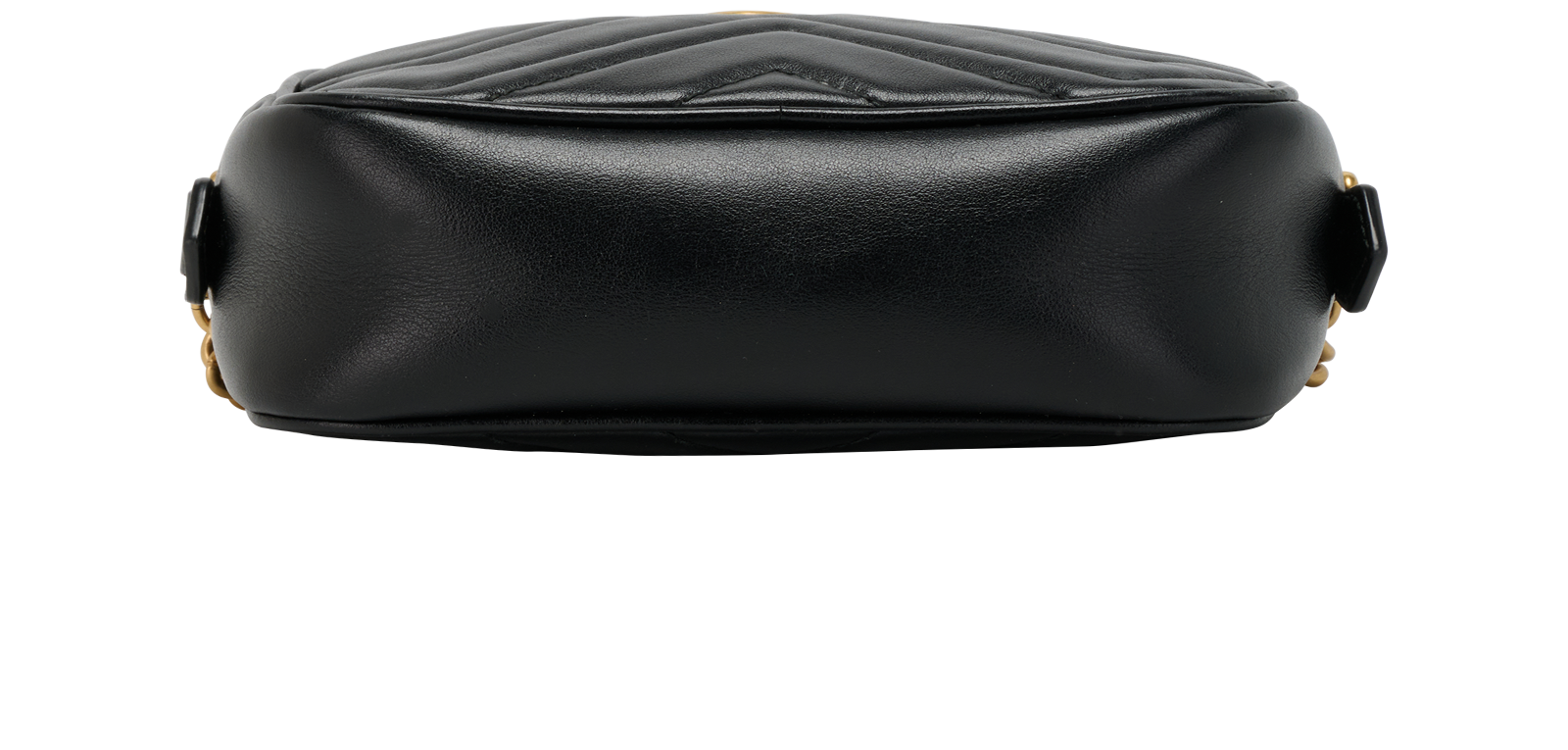 Mini GG Marmont Camera Bag, &pound;550, Handbags, Black, Leather, Top view